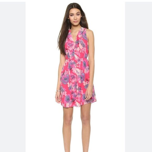 NWT Rebecca Taylor  Silk Flower Press Dress - Picture 1 of 9